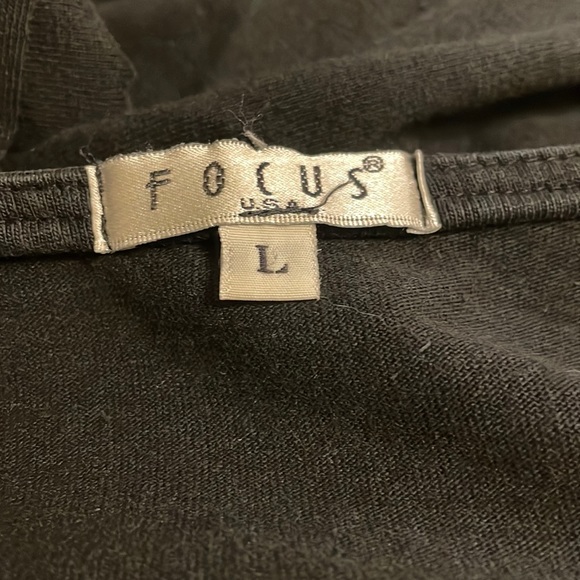 Focus short sleeve black ocean theme maxi dress - Picture 6 of 7